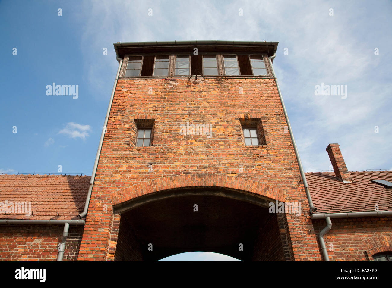 Main Guard House (Gate Of Death), Auschwitz-Birkenau Concentration Camp ...