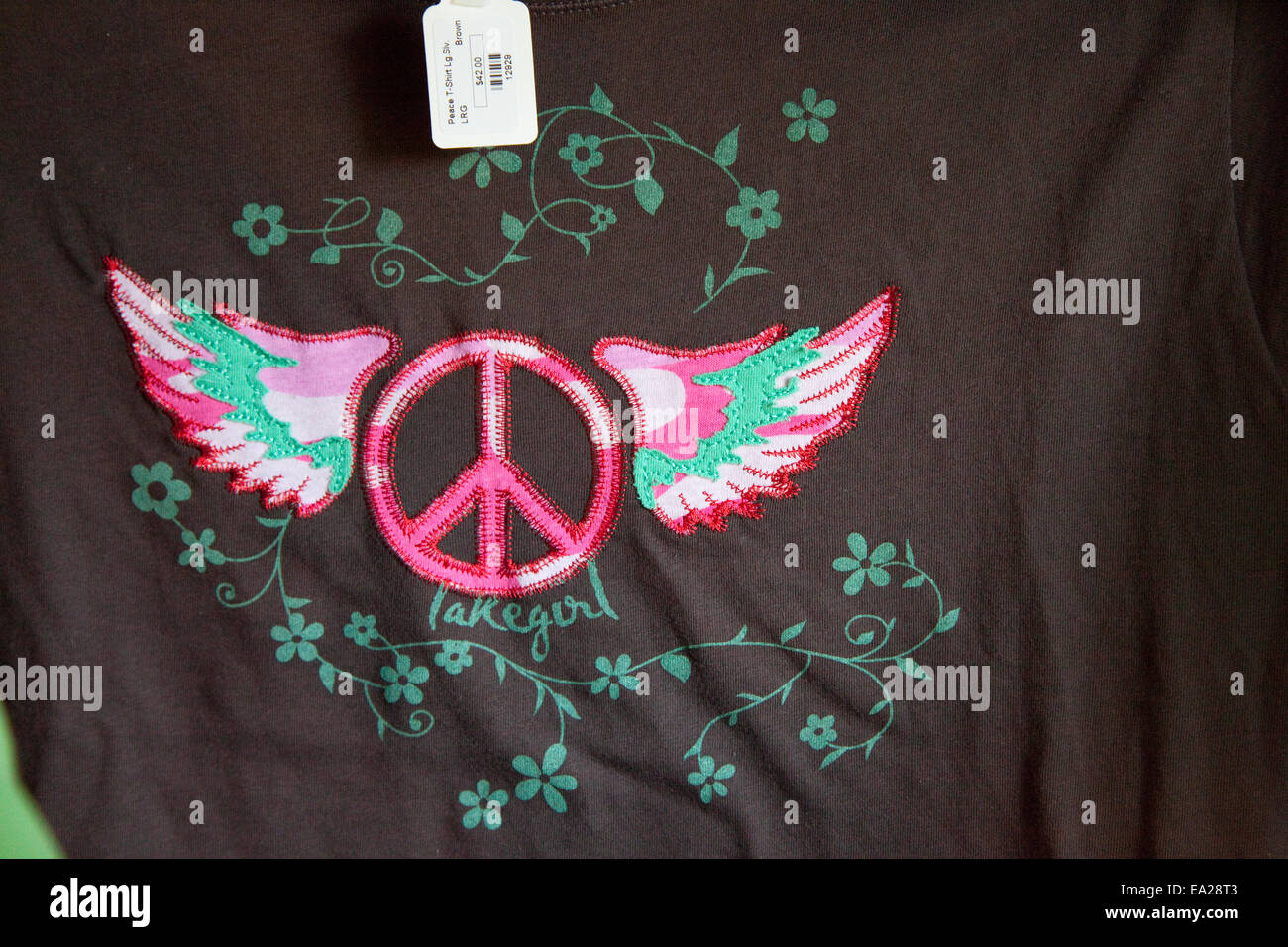 Winged peace symbol on a Lake Girl sweatshirt at the The Williams