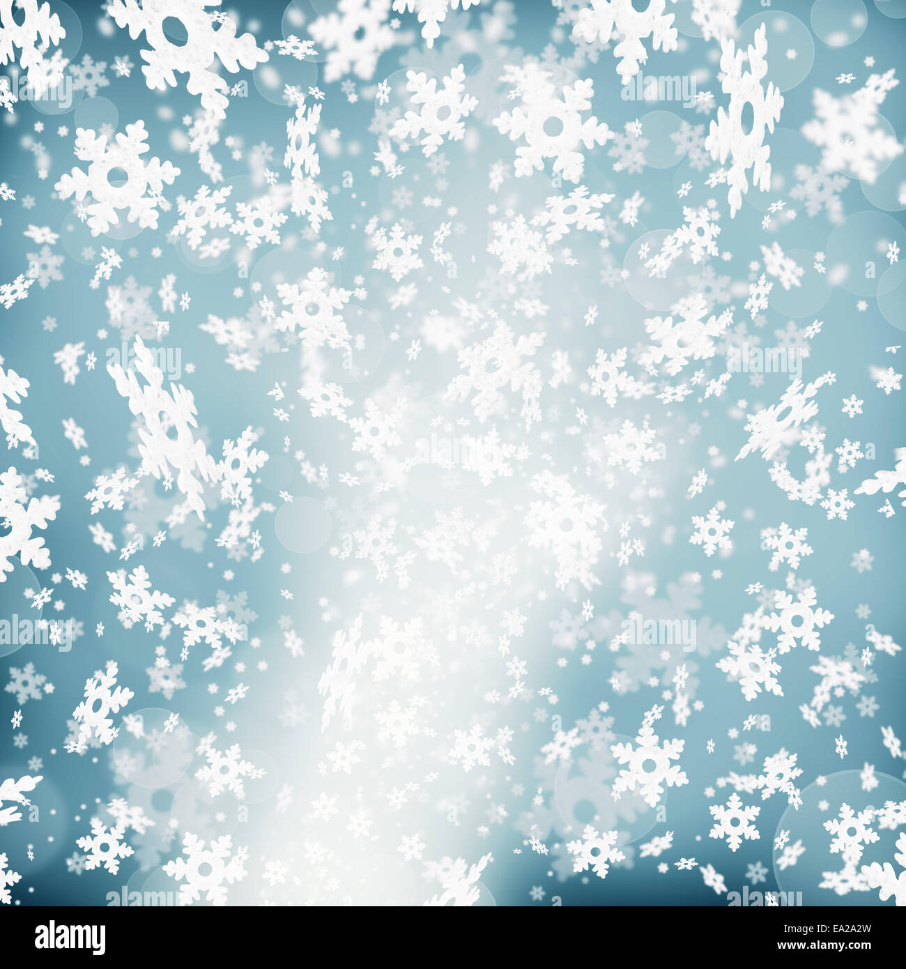 Shimmering christmas background with flying snowflakes Stock Photo - Alamy