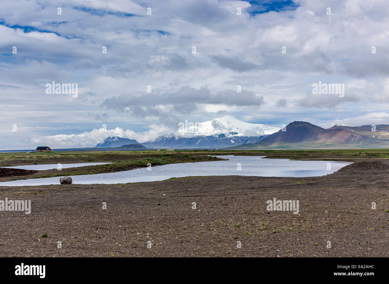 Snæfellsnes Peninsula Iceland Landscape mountains Stock Photo