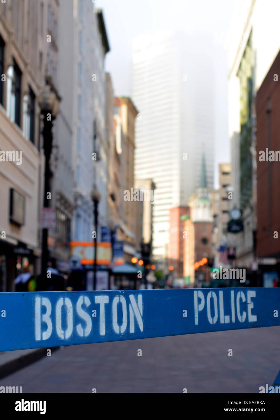 A Crime Scene In Boston USA Stock Photo