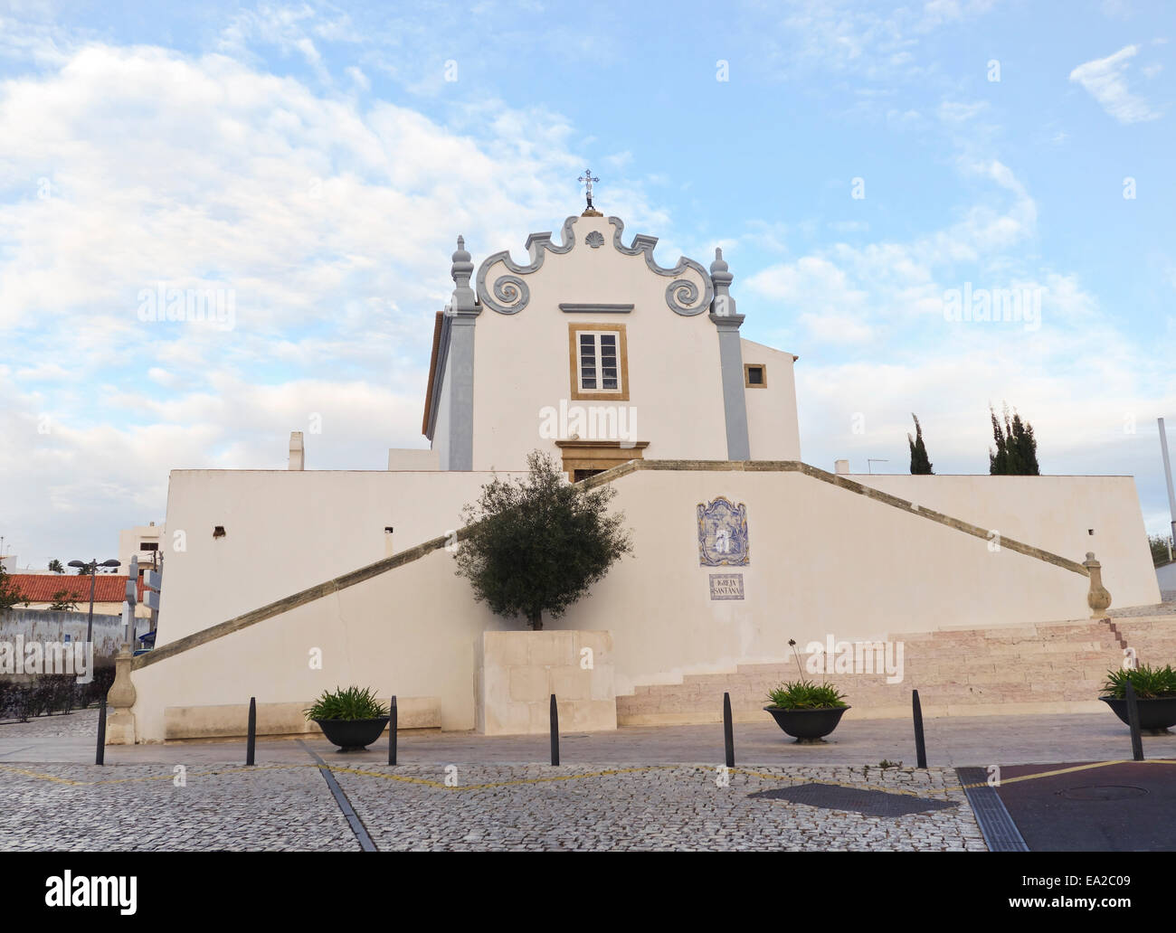 Sant'Ana Church Santana at the top of Albufeira old towm. Algarve. Portugal Stock Photo