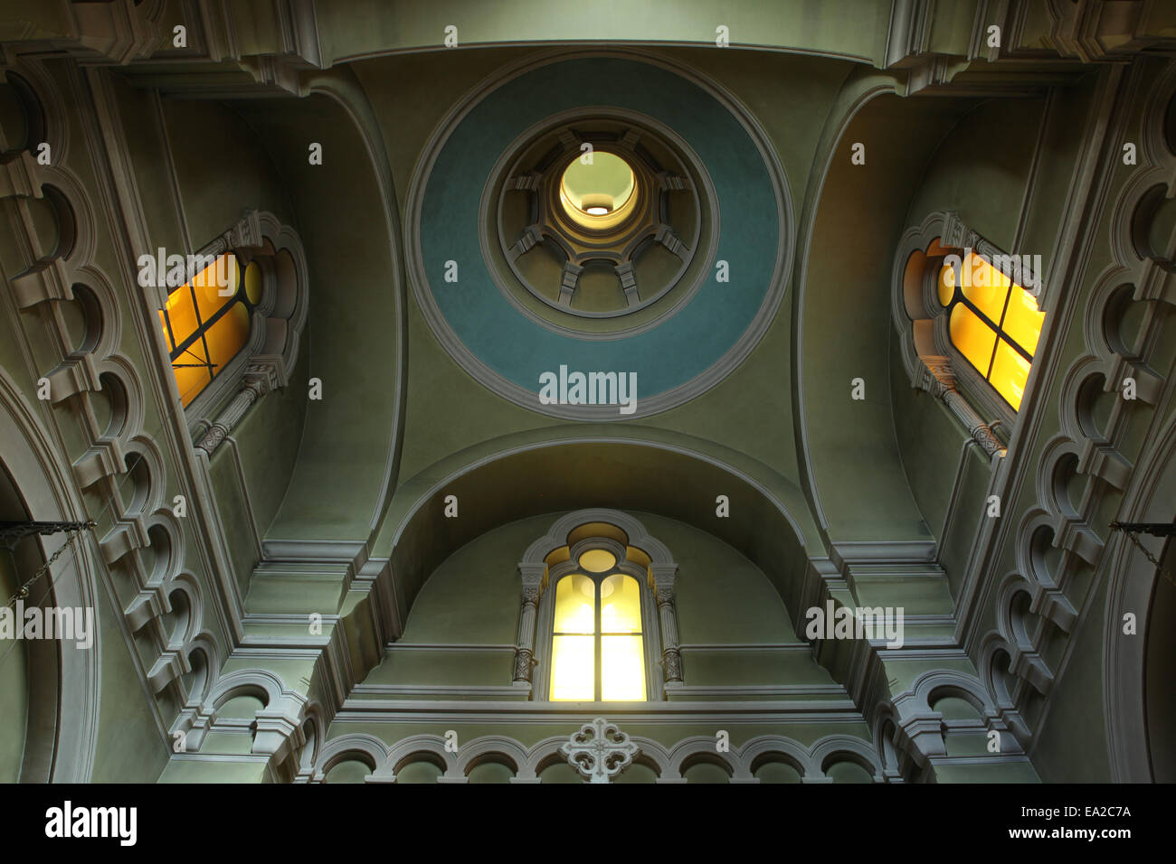 Interior of the Russian Orthodox Saint Simeon's Church in Dresden, Saxony, Germany. Stock Photo