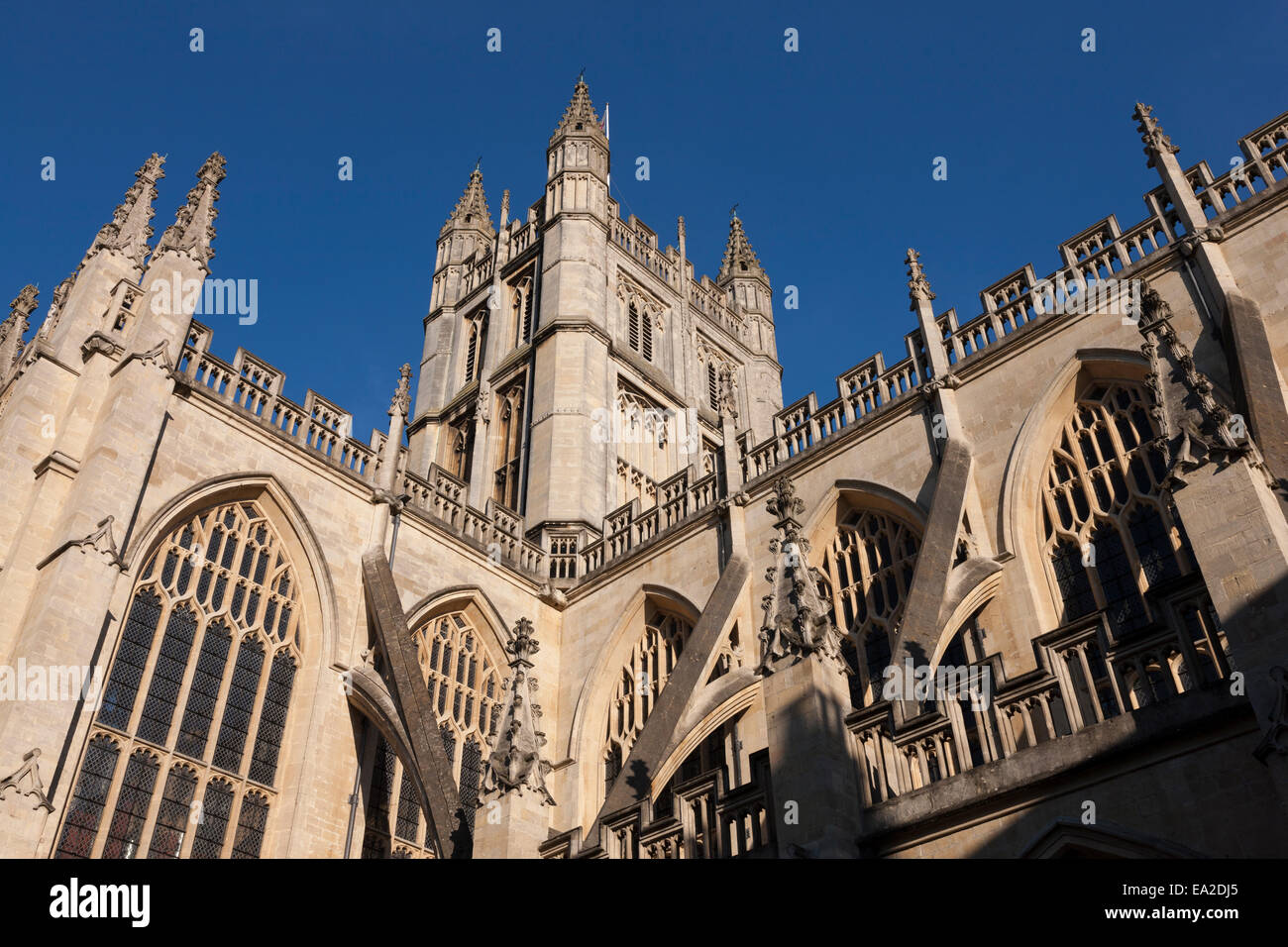 Bath Abbey in Bath, Somerset Stock Photo