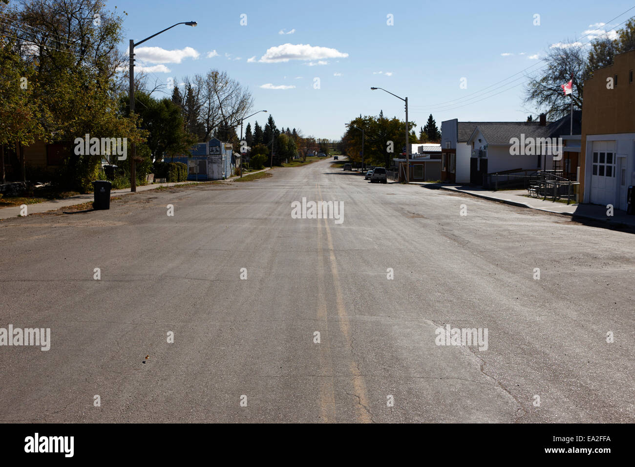 main street hafford Saskatchewan Canada Stock Photo Alamy