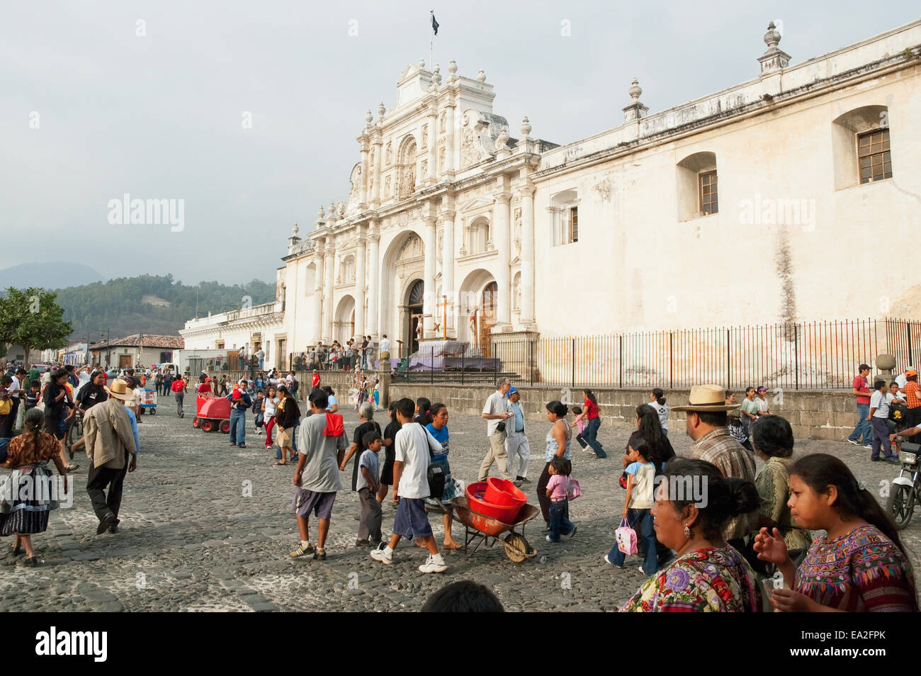 Catedral De Santiago (Cathedral), Antigua Guatemala, Sacatep Stock