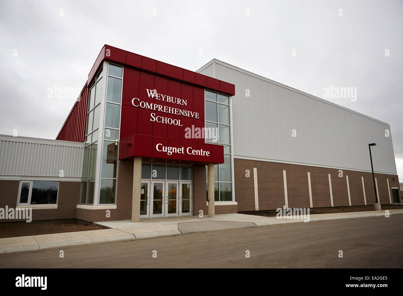 weyburn comprehensive school cugnet centre Saskatchewan Canada Stock Photo