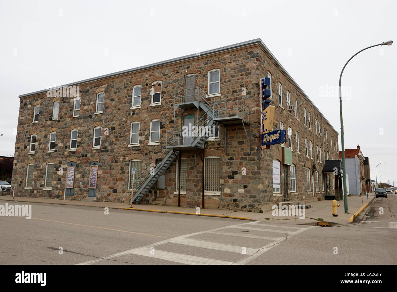 the royal hotel weyburn Saskatchewan Canada Stock Photo Alamy