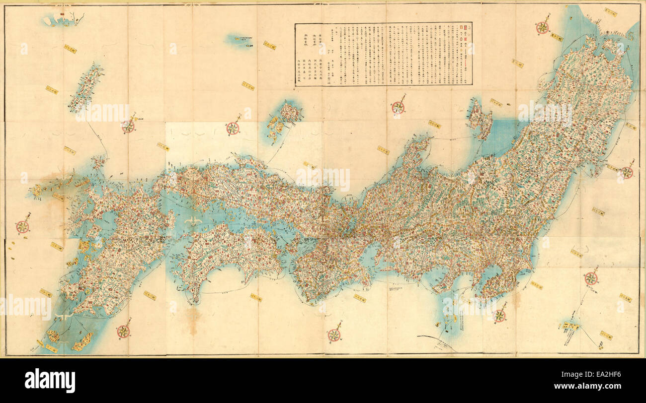 This enlarged and revised map offers a detailed view of Japan's ...