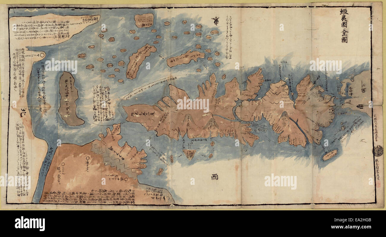 Hokkaido map edo hi-res stock photography and images - Alamy Hokkaido map edo hi-res stock photography and images - Alamy