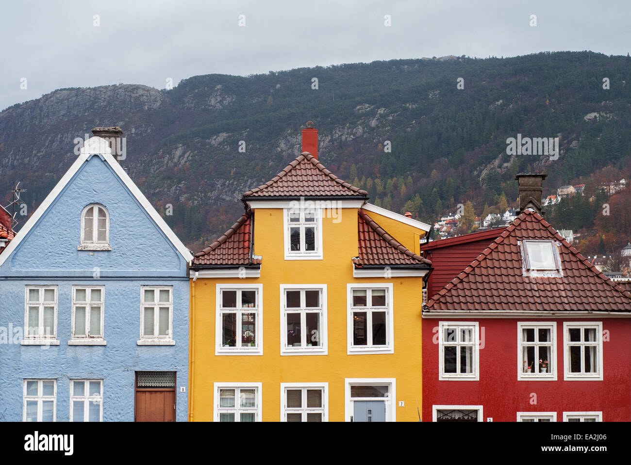 traditional houses in Bergen, Norway Stock Photo Alamy
