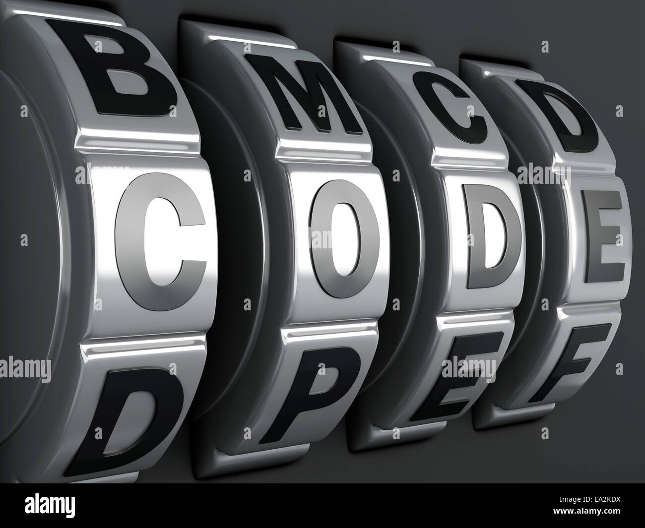 image of Security password. combination alphabet concept 3d