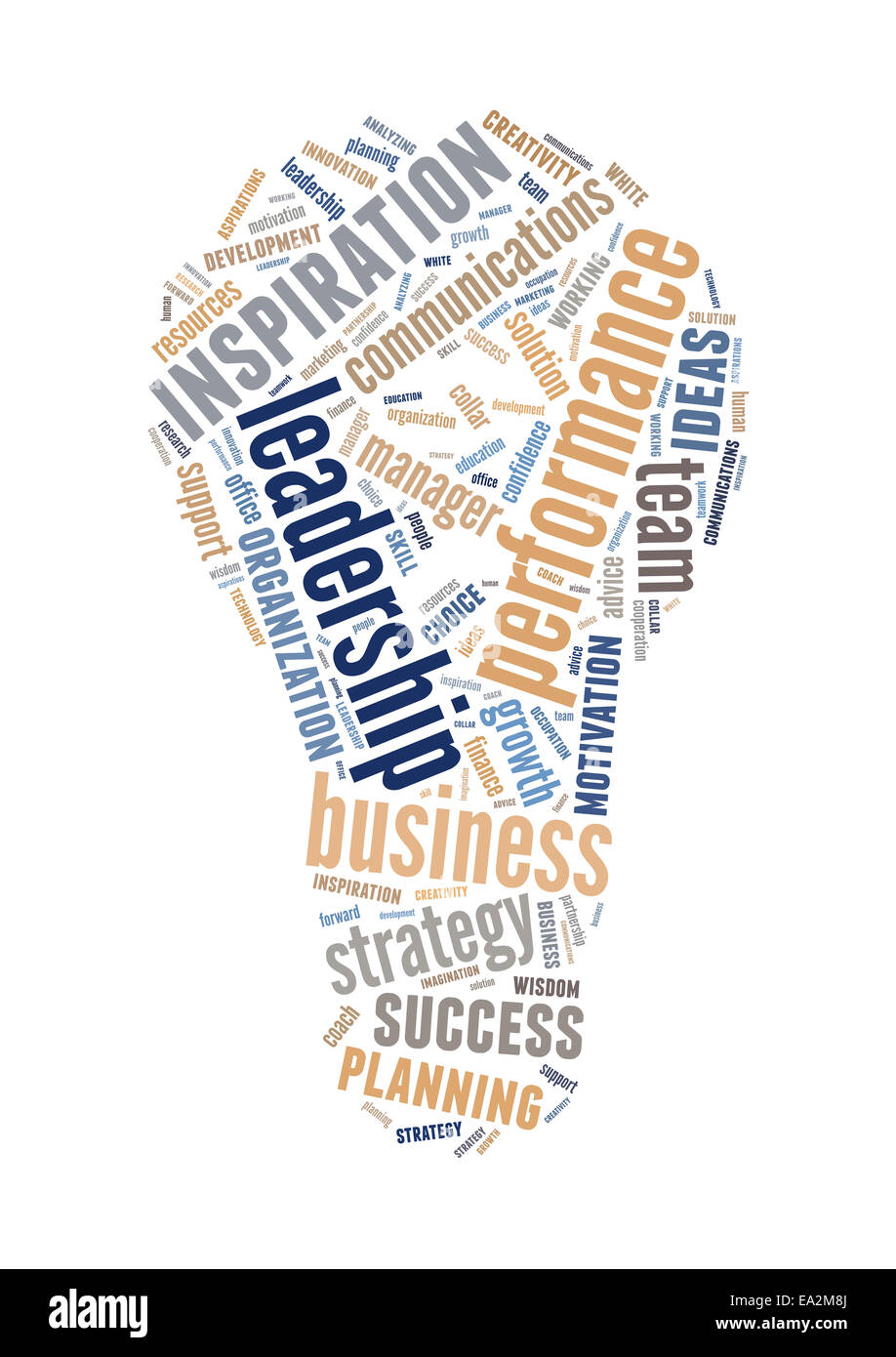 creative innovate business word cloud Stock Photo