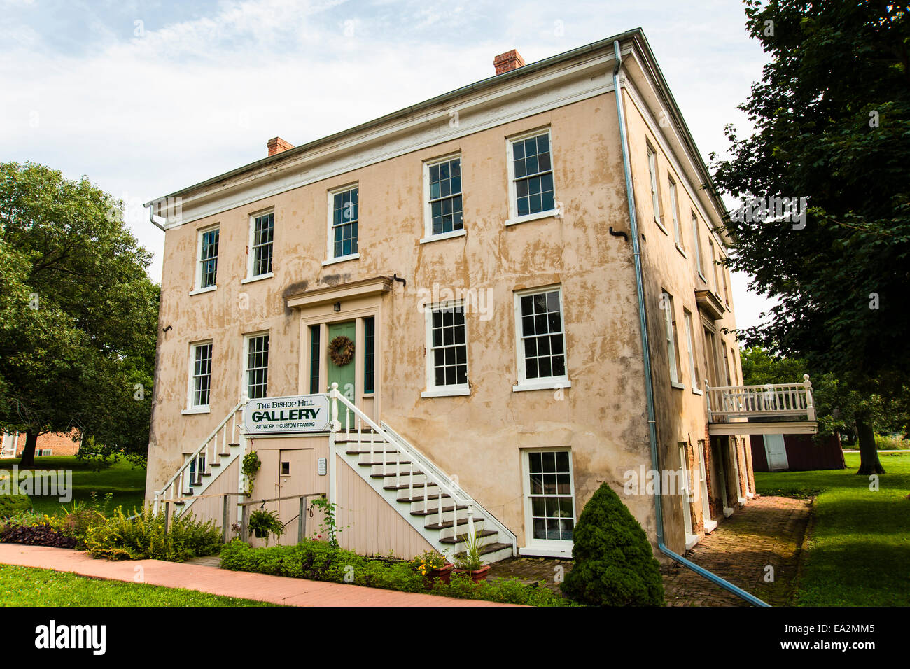 Hill, Illinois, colony hotel building constructed about 1855 as