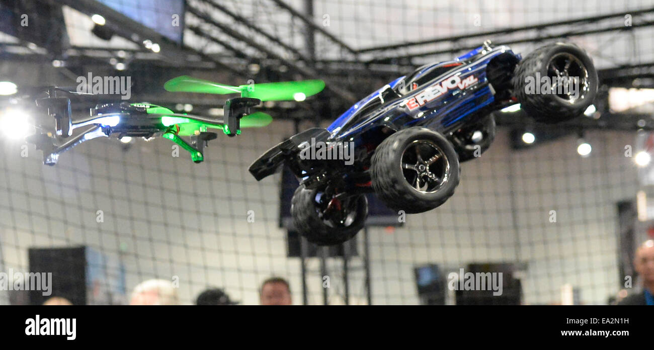Las Vegas, Nevada, USA. 5th November, 2014. Traxxas remote control cars