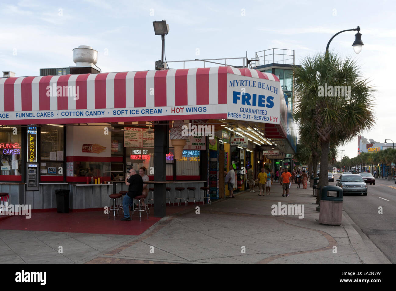 Myrtle Beach Fries eatery. Stock Photo