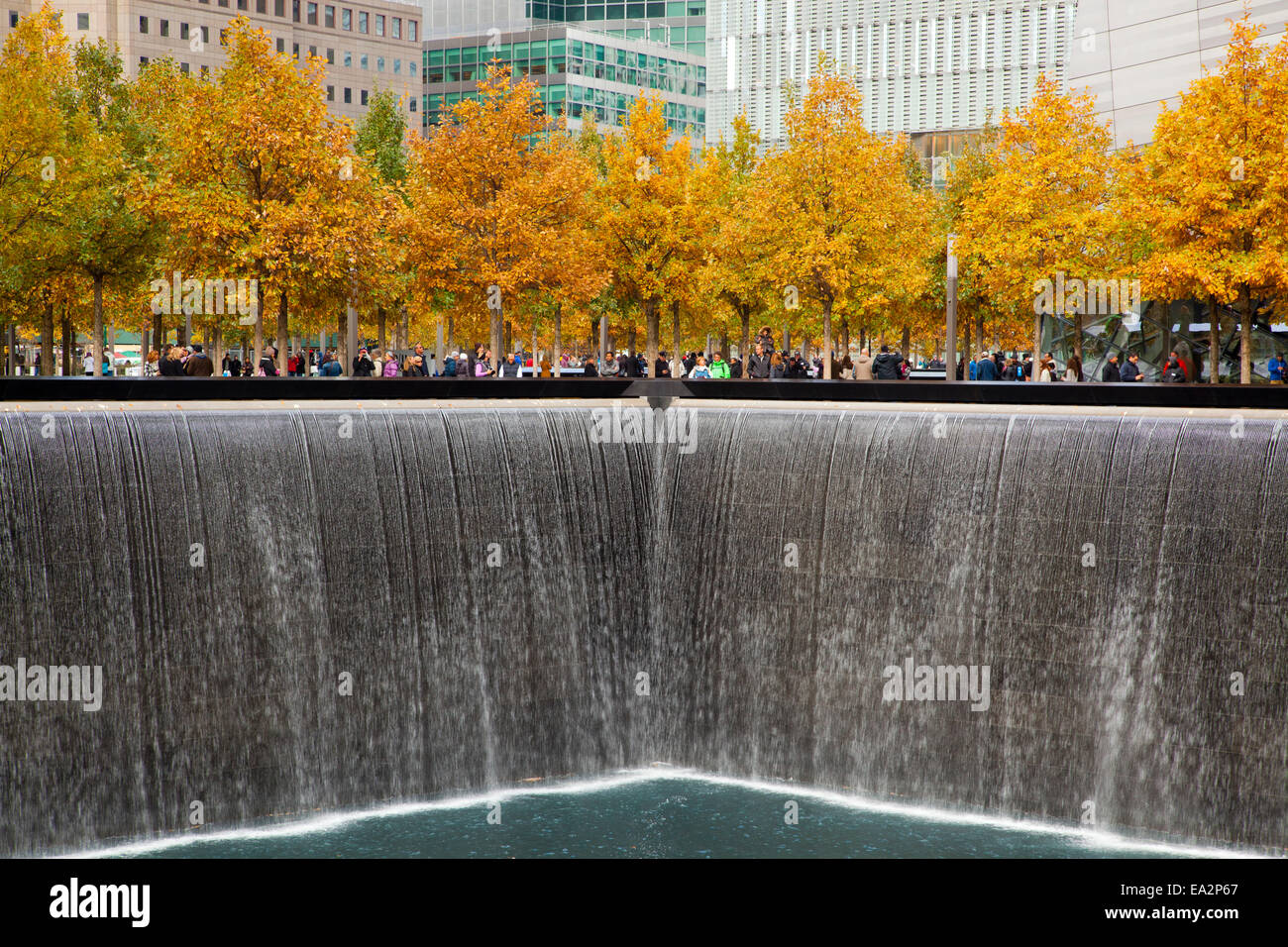 National September 11 Memorial, Manhattan, New York, United States of America Stock Photo