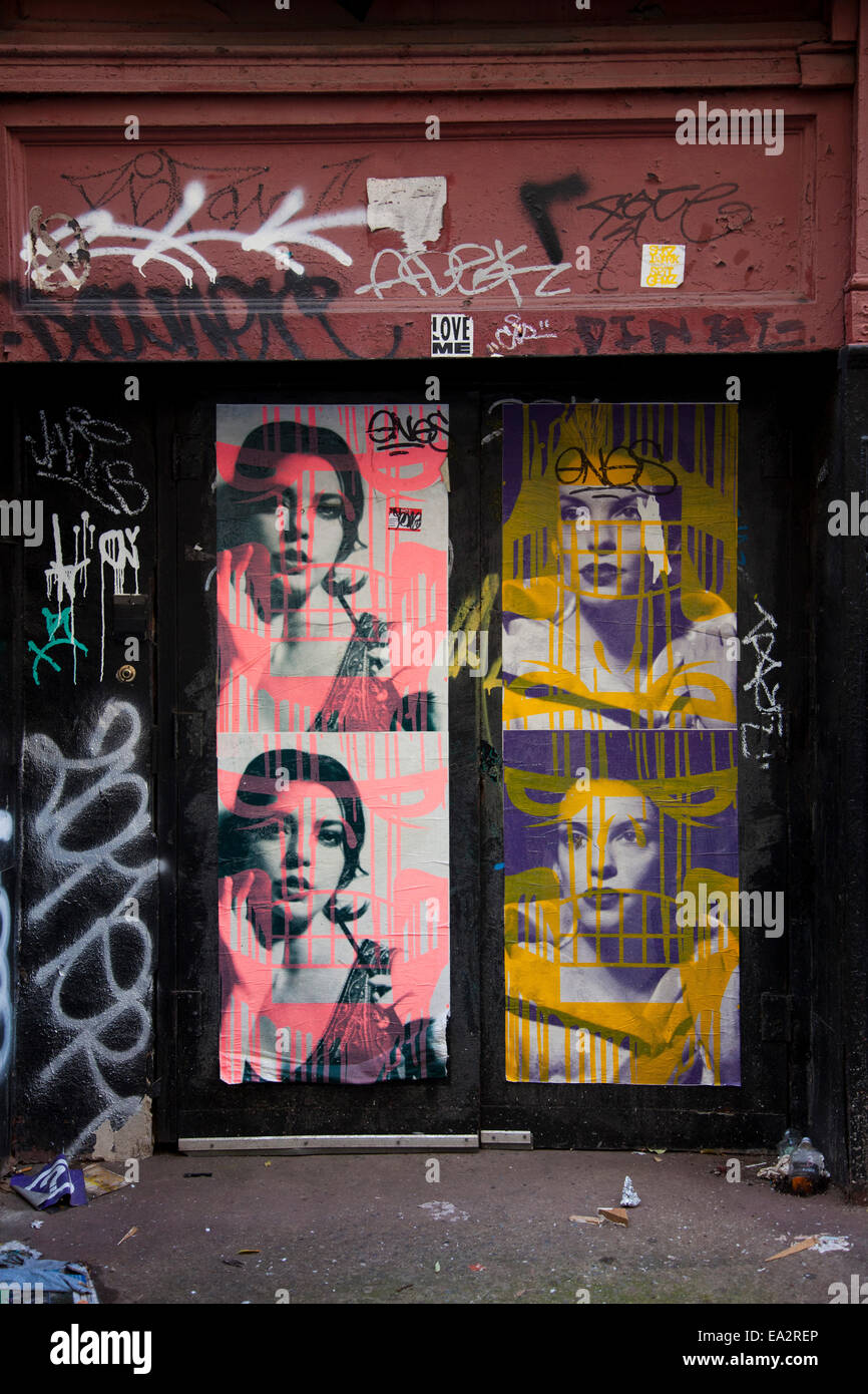 street art, Tribeca, Manhattan, New York, United States of America Stock Photo