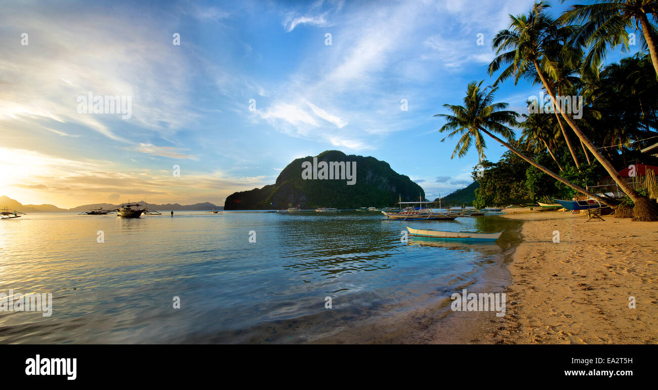 El Nido coastal area in the Palawan Island in the Philippines. Stock Photo