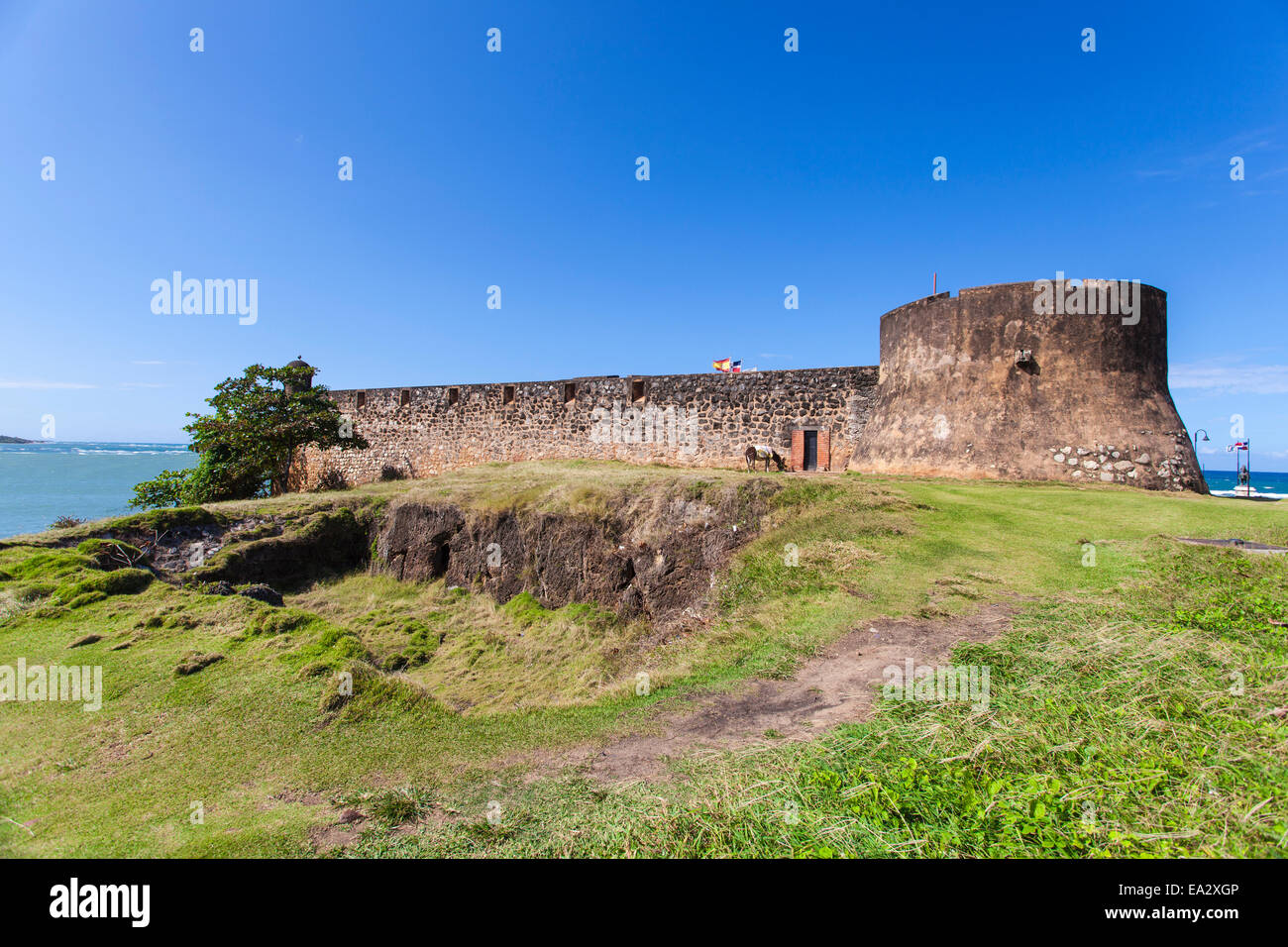 Fort San Felipe, Puerto Plata, Dominican Republic, West Indies, Caribbean, Central America Stock Photo