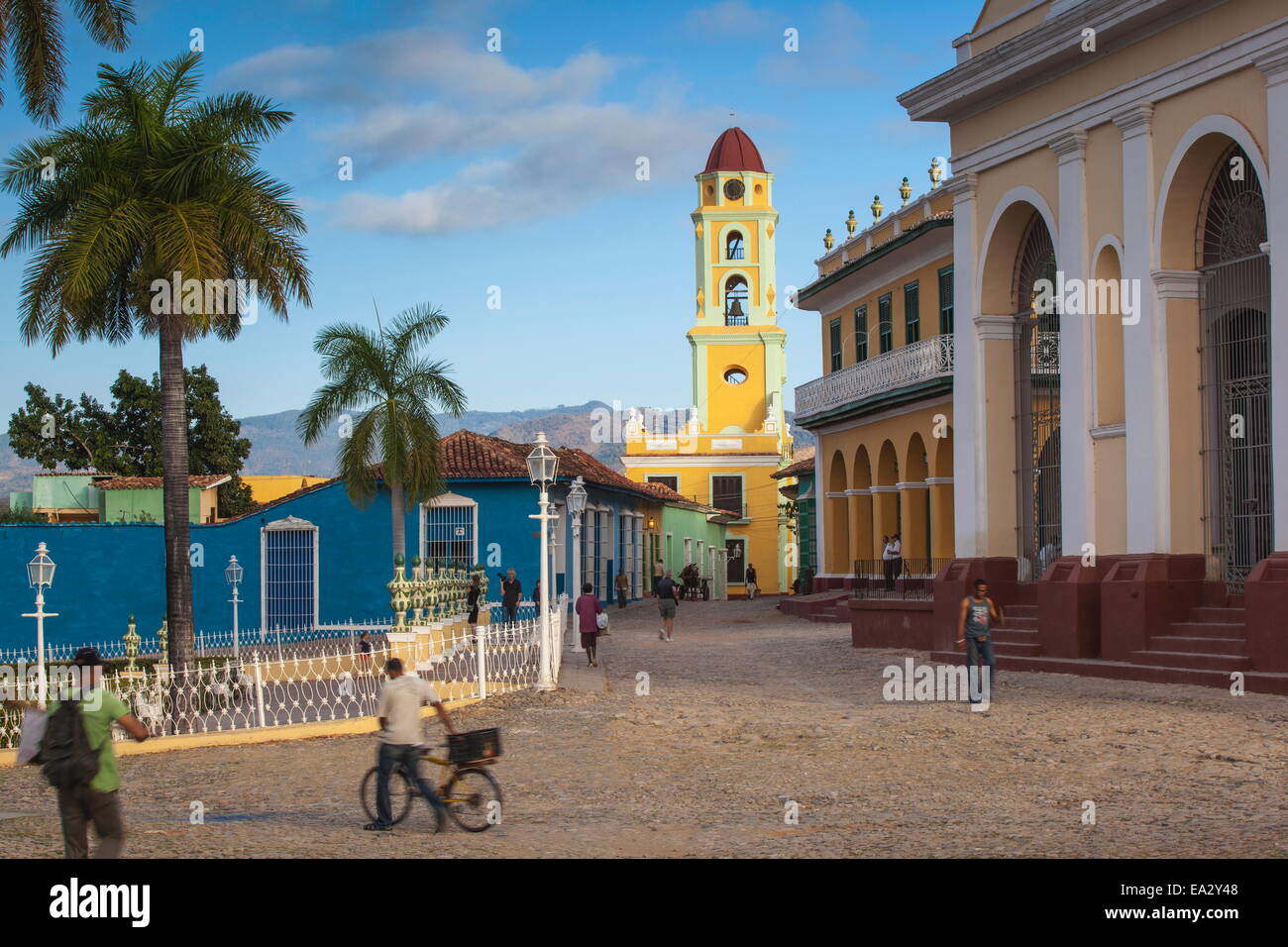 Plaza Mayor and Museo de la Lucha Contra Bandidos, Trinidad, UNESCO Site, Sancti Spiritus Province, Cuba Stock Photo
