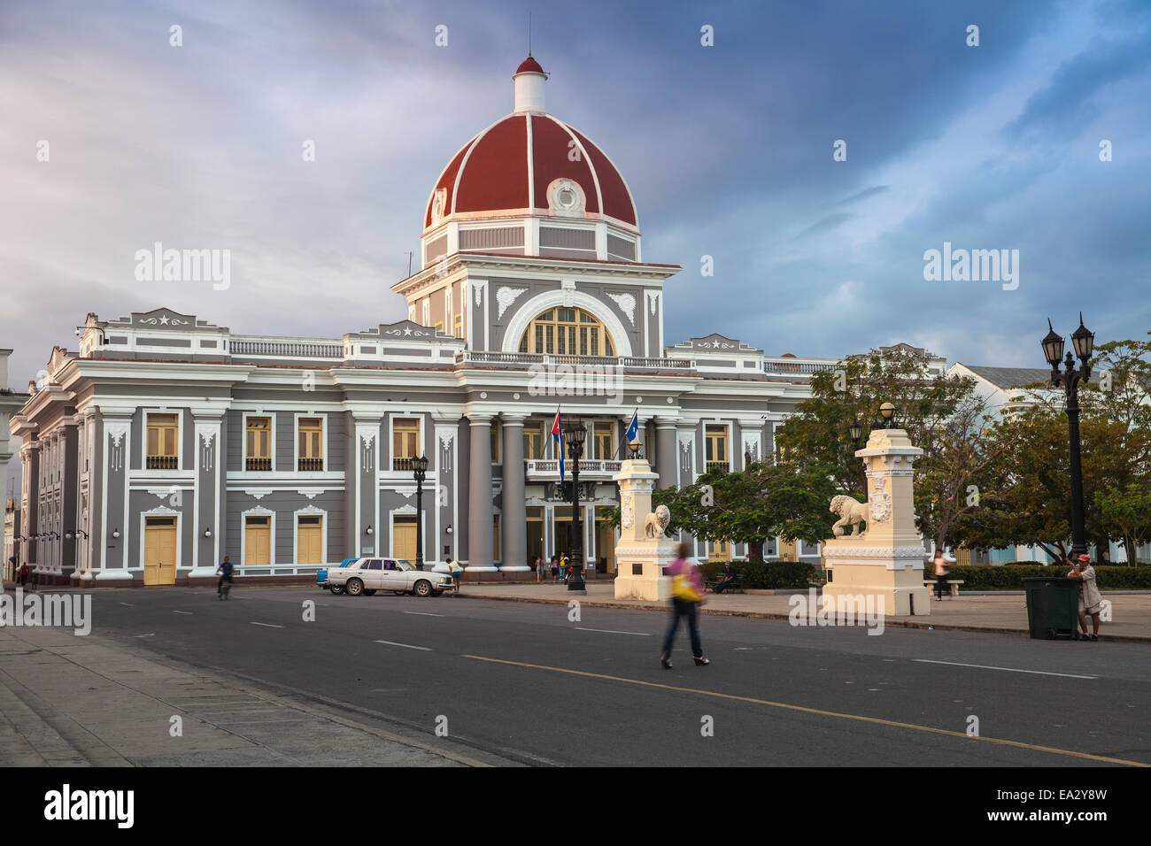 Palacio de Gobierno, now the City Hall, Parque Marta, Cienfuegos, Cienfuegos Province, Cuba, West Indies, Caribbean Stock Photo