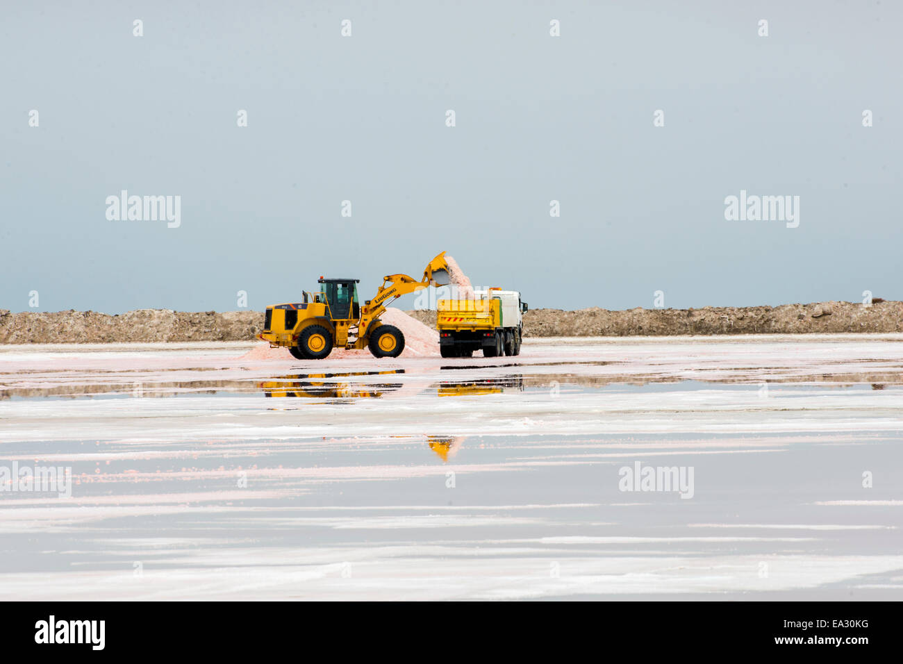 Salt pans at Walvis Bay Namibia Stock Photo - Alamy