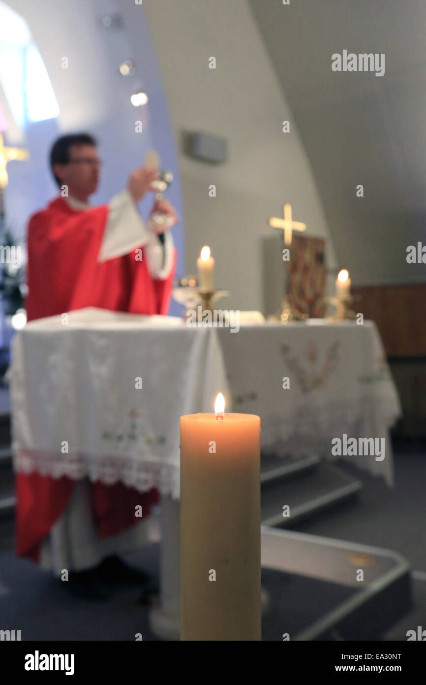 Eucharistic Elevation, Villemomble, Ile de France, France, Europe Stock Photo