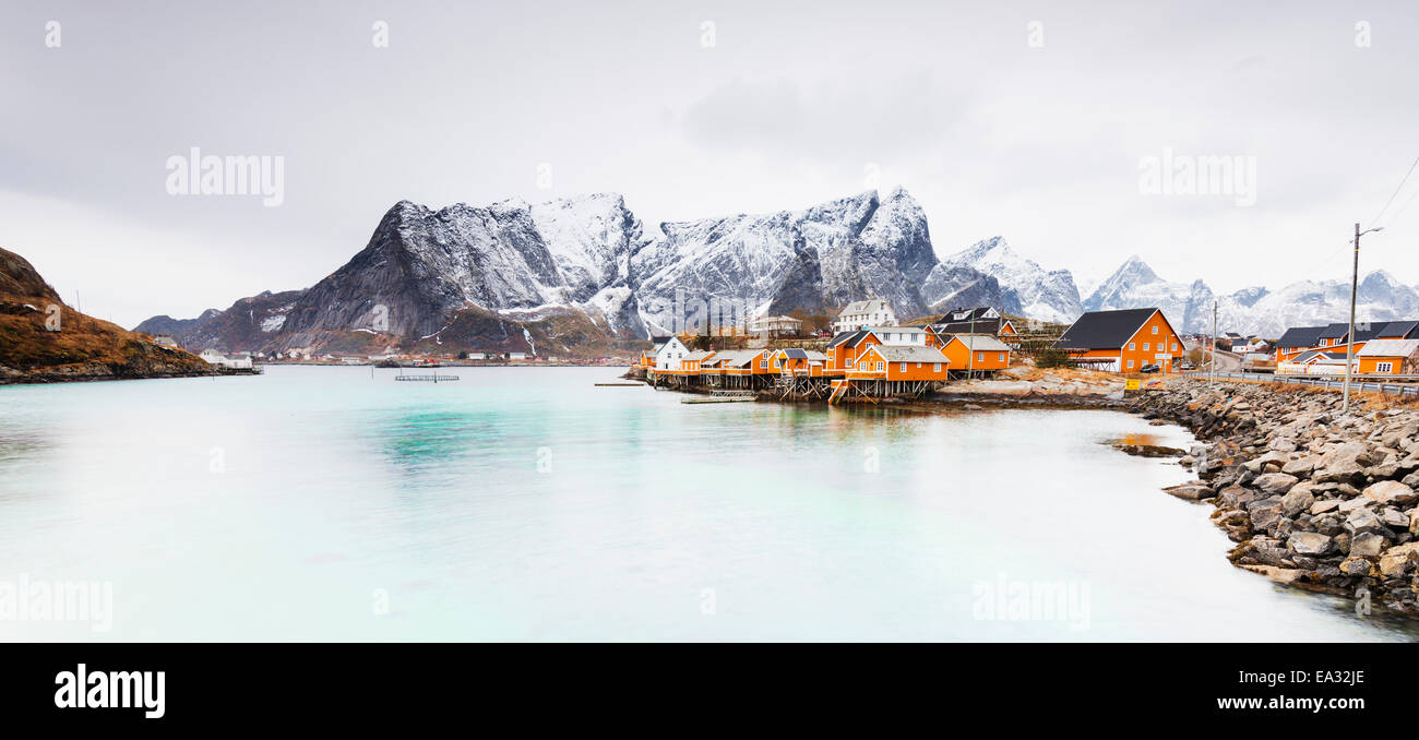Sakrisoy, Moskenesoy, Lofoten Islands, Norway, Scandinavia, Europe Stock Photo
