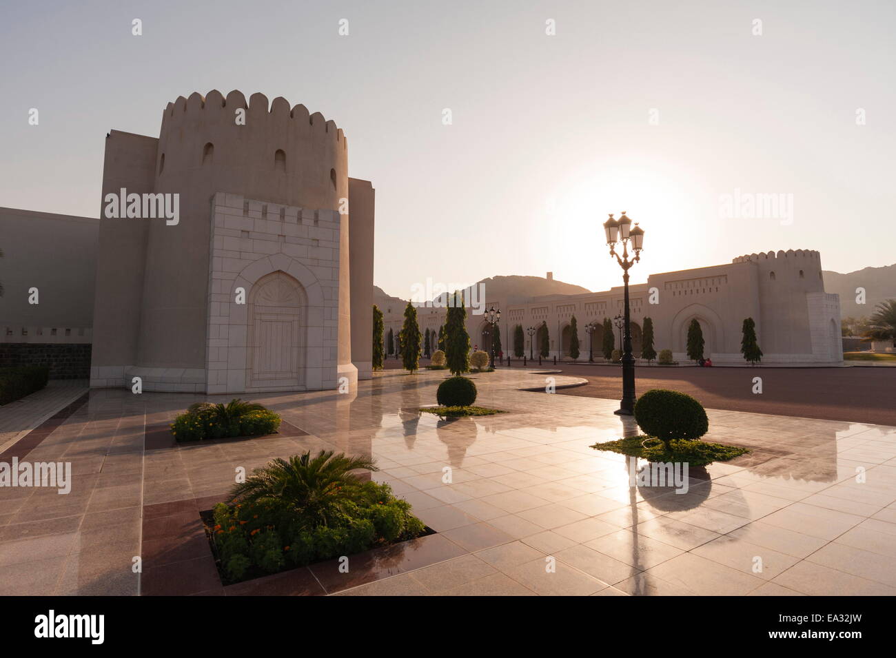 Sultan Qaboos Palace, Muscat, Oman, Middle East Stock Photo