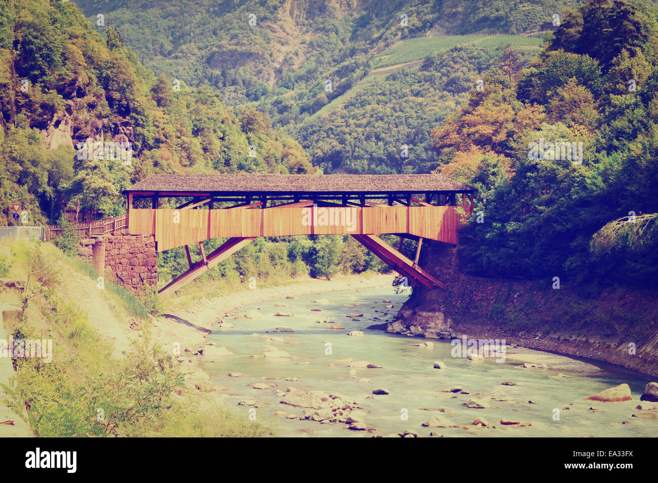 The wooden board bridge hi-res stock photography and images - Alamy