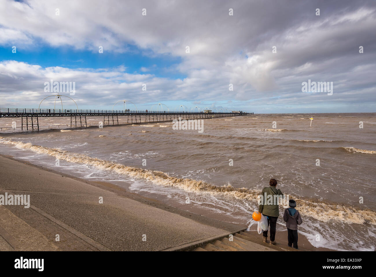 Southport at high tide hires stock photography and images Alamy