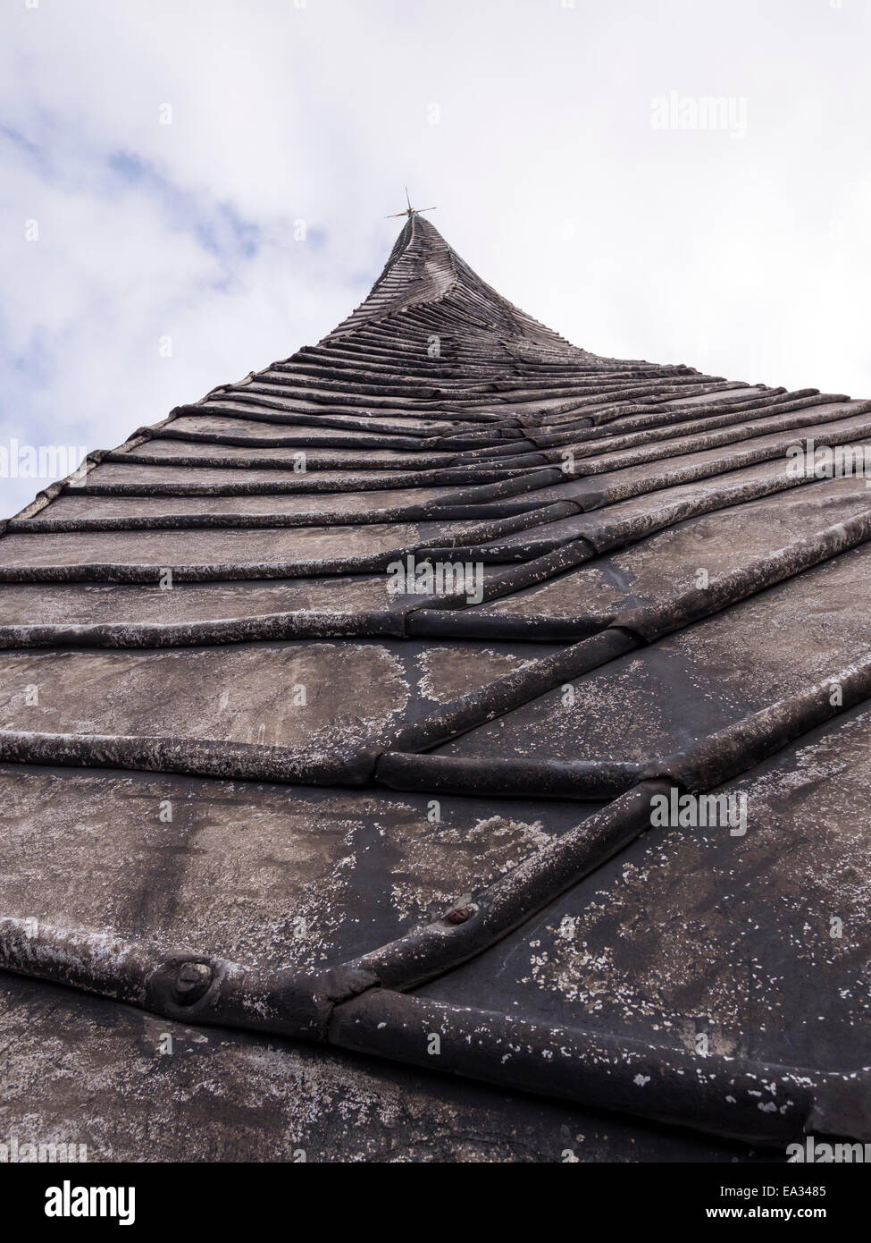 Close-up of St.Mary and  All Saints Church 'Crooked Spire' ,Chesterfield,derbyshire,UK Stock Photo