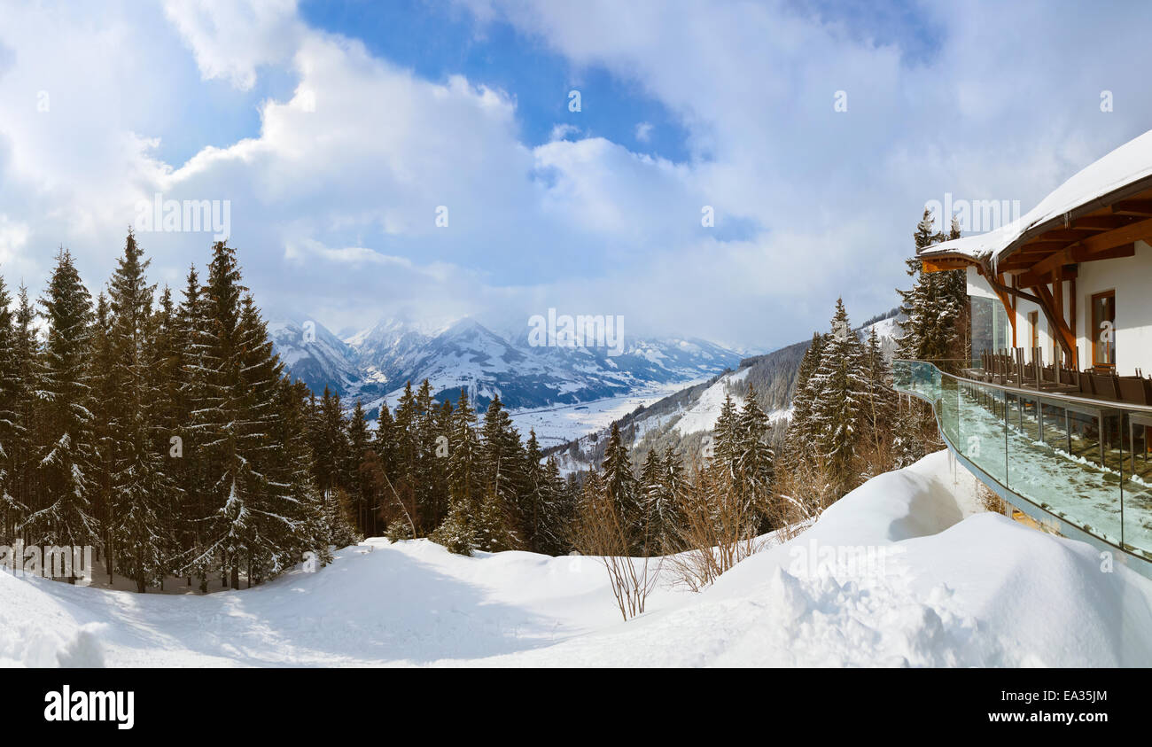 Mountains ski resort Zell-am-See Austria Stock Photo
