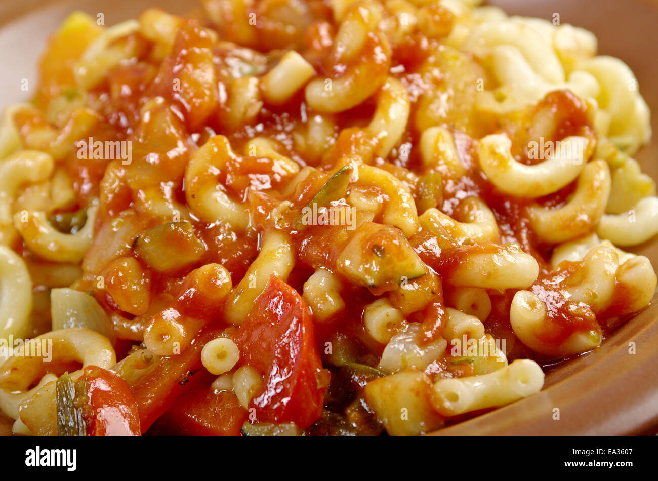 homemade elbow macaroni pasta Stock Photo Alamy