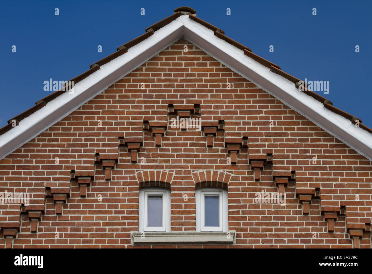 House Gable With Window Stock Photo 75059640 Alamy