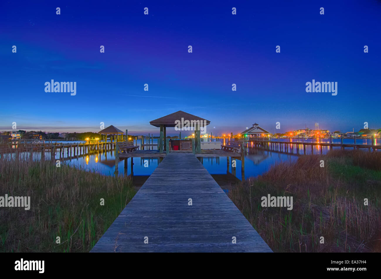 ocracoke island at night scenery Stock Photo Alamy