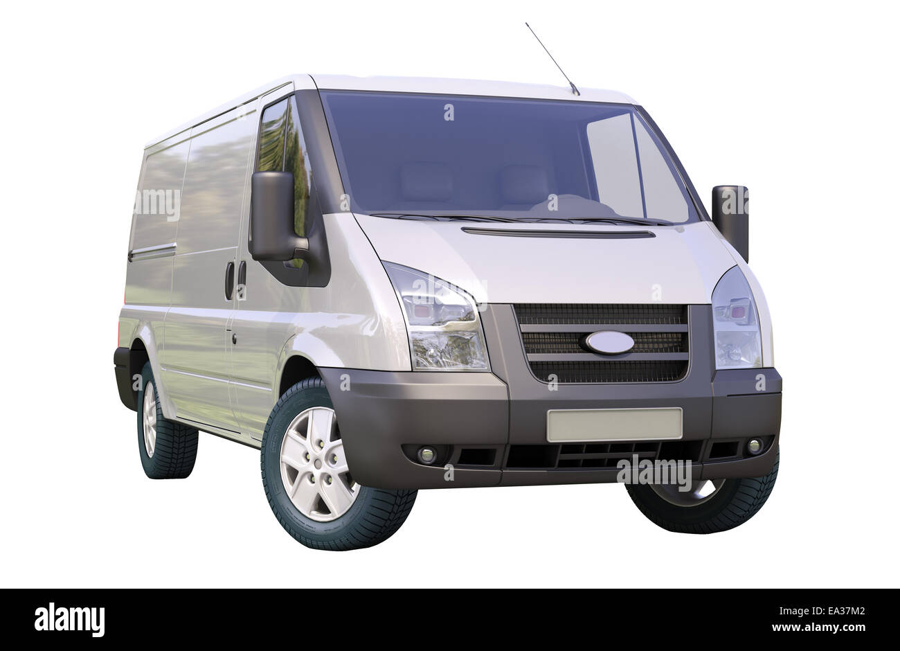 Commercial van isolated Stock Photo Alamy