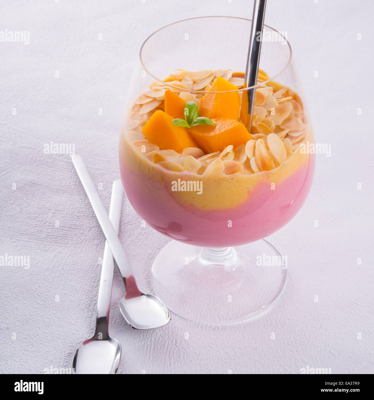 mango fruit cocktail Stock Photo Alamy