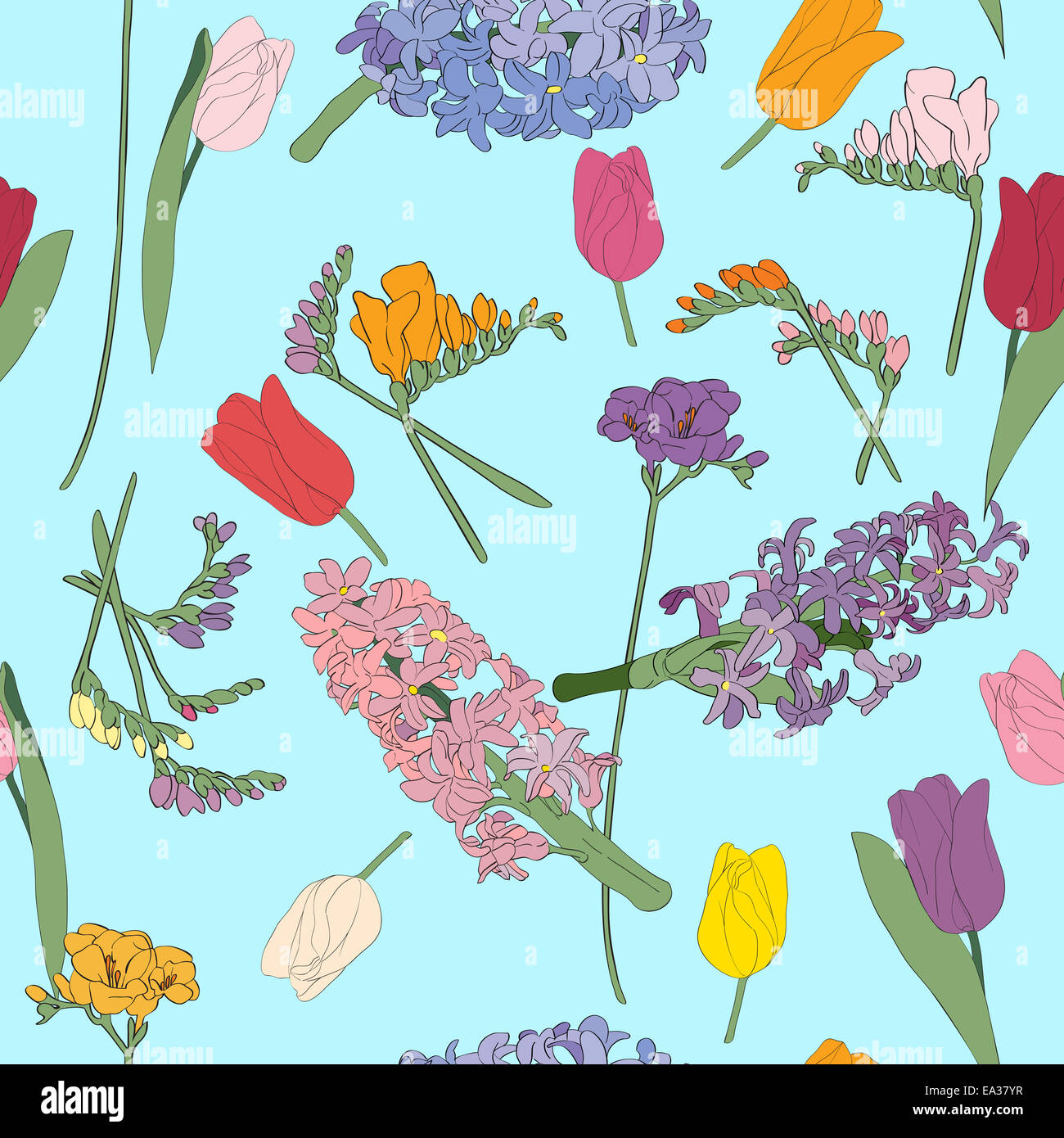 Spring pattern hi-res stock photography and images - Alamy