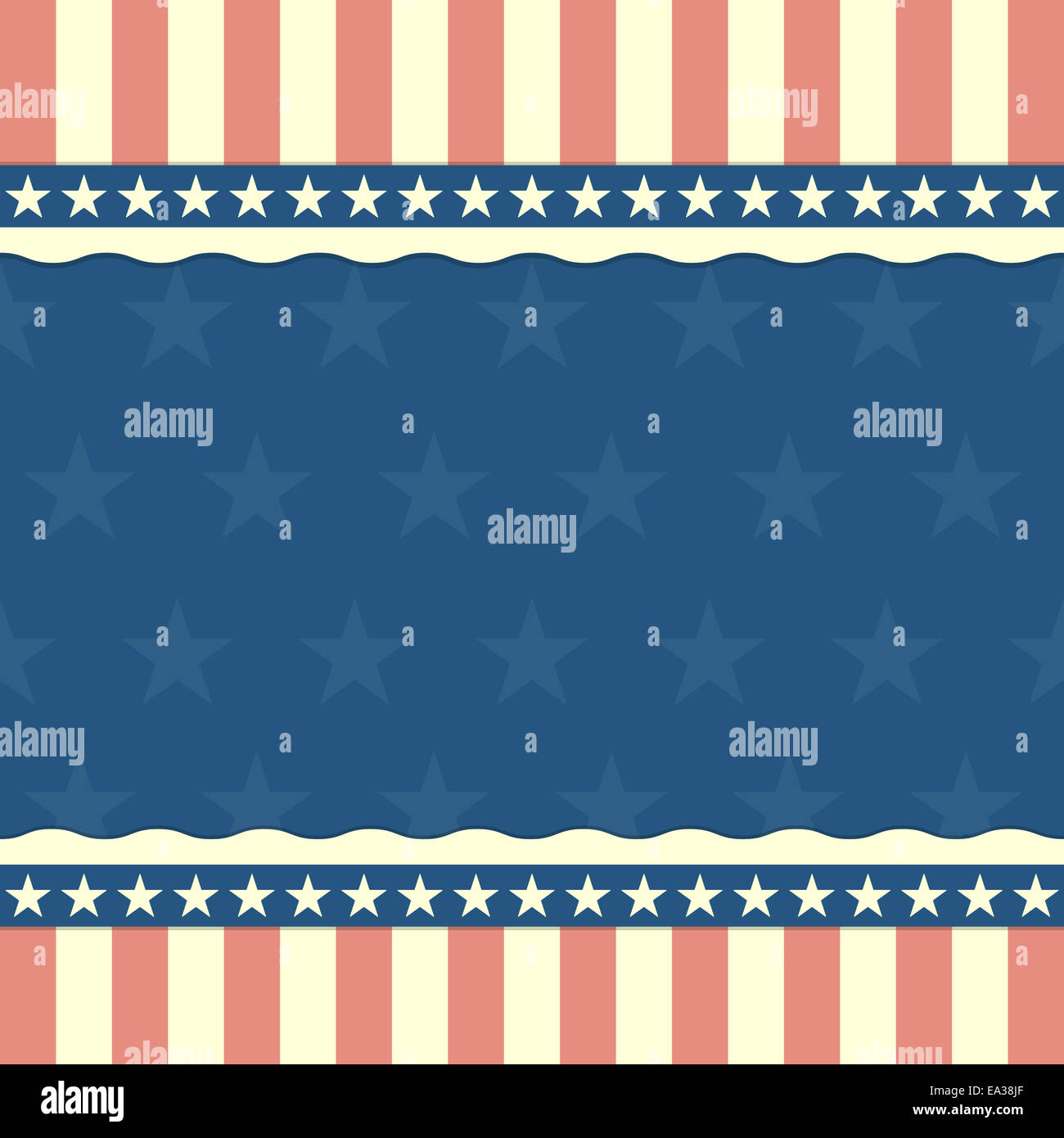 patriotic stars and stripes background Stock Photo
