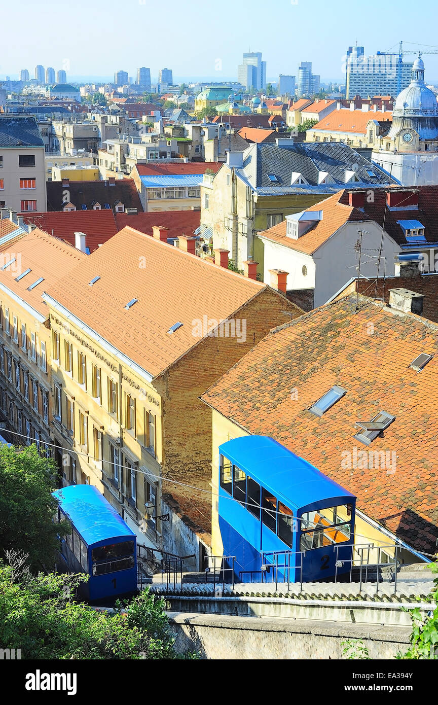 Zagreb Funicular Stock Photo