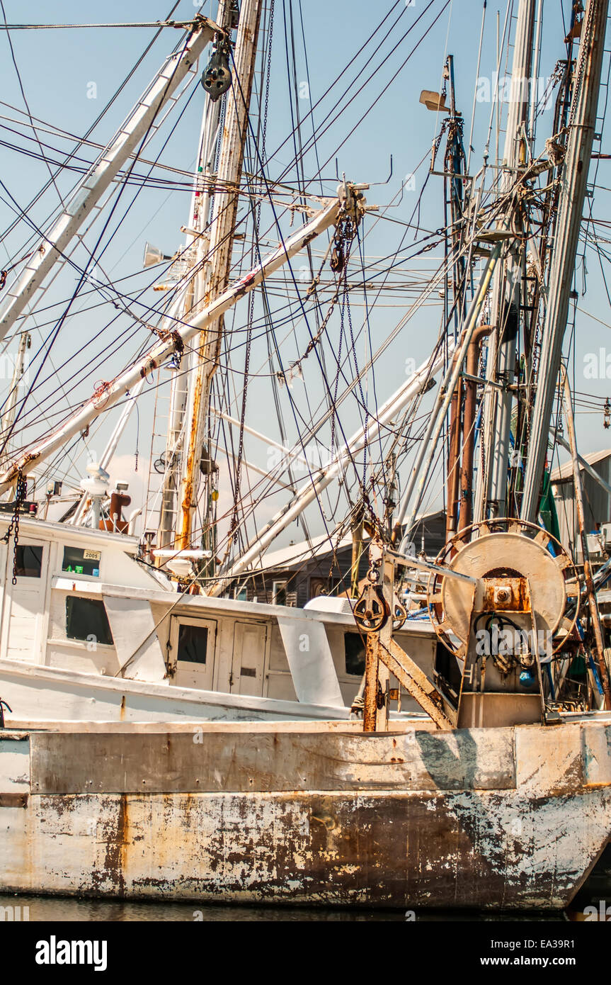 fishing boats in harbour Stock Photo - Alamy