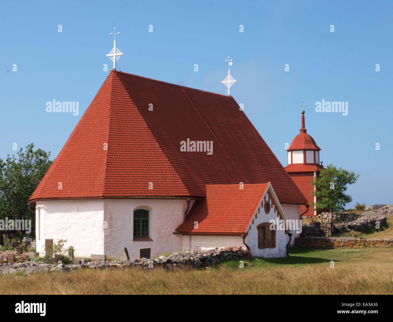 St. Anne's Church, Aland, Kökar Stock Photo