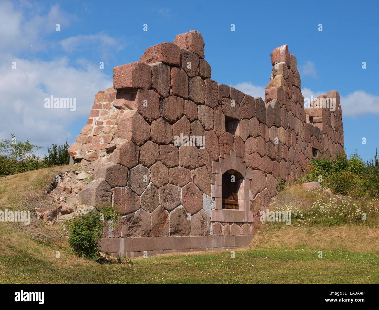 Fortress ruins, Bomarsund, Aland Stock Photo