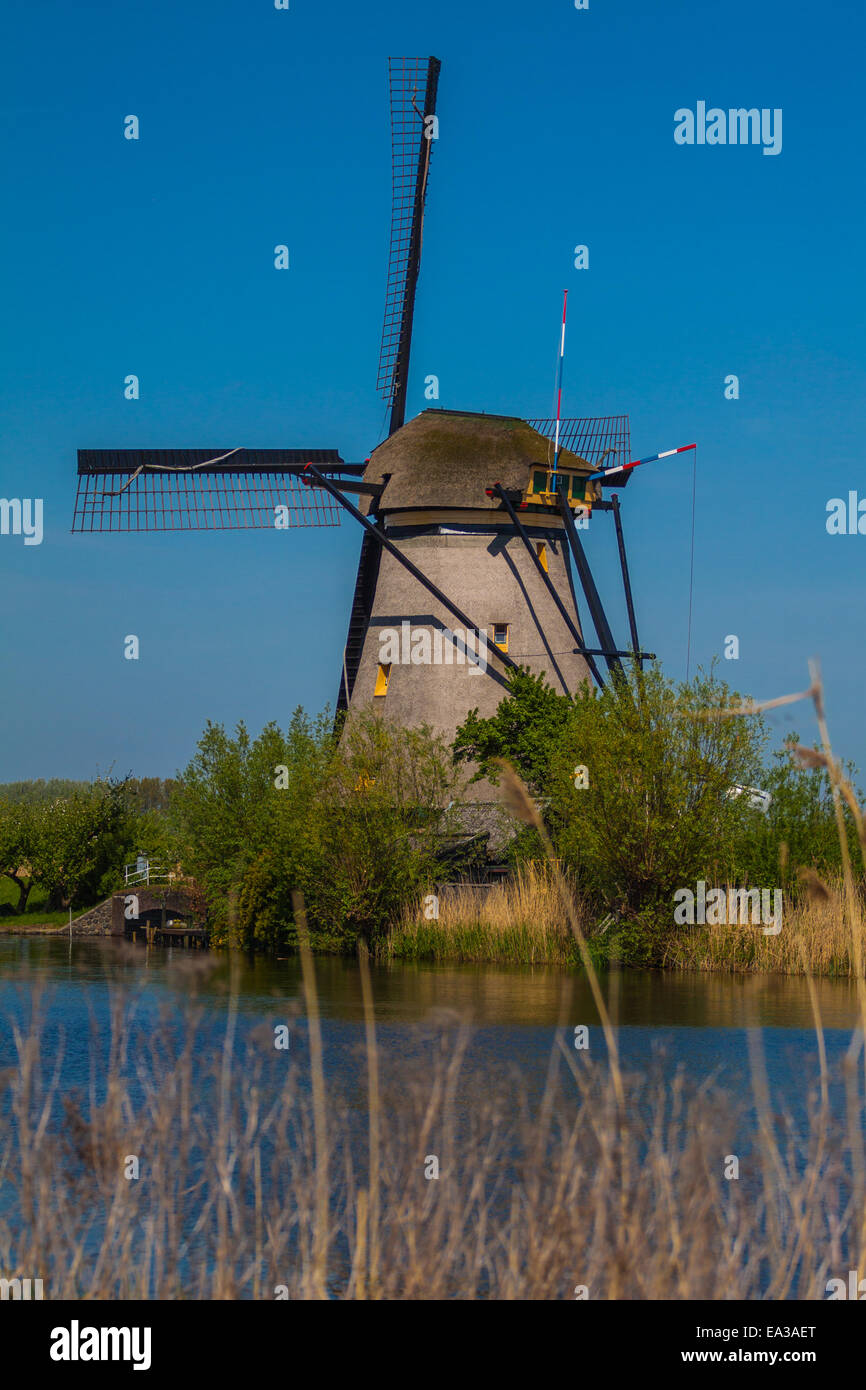 Molen van Kinderdijk Stock Photo