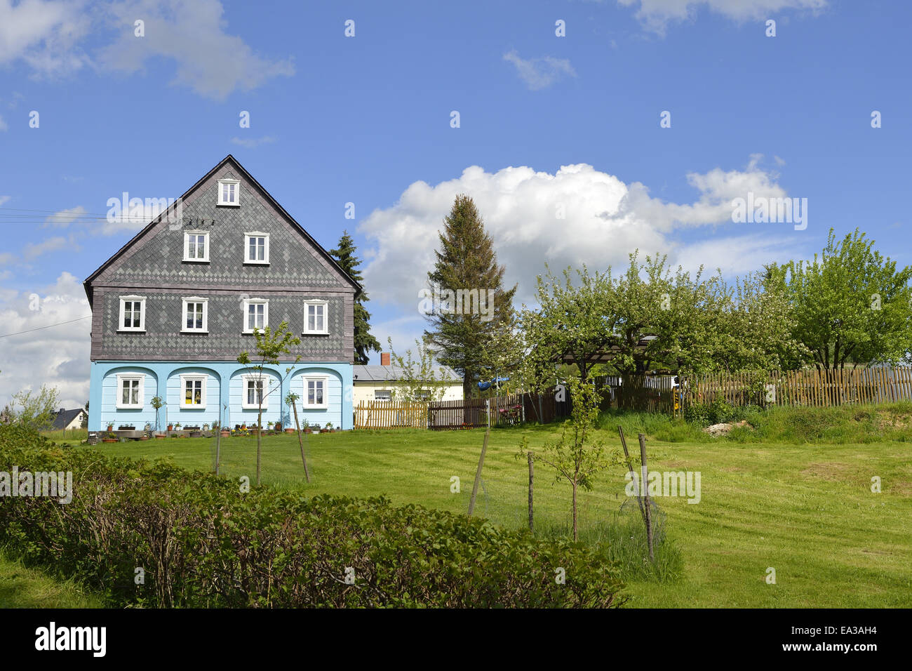 Upper Lusatian house Stock Photo