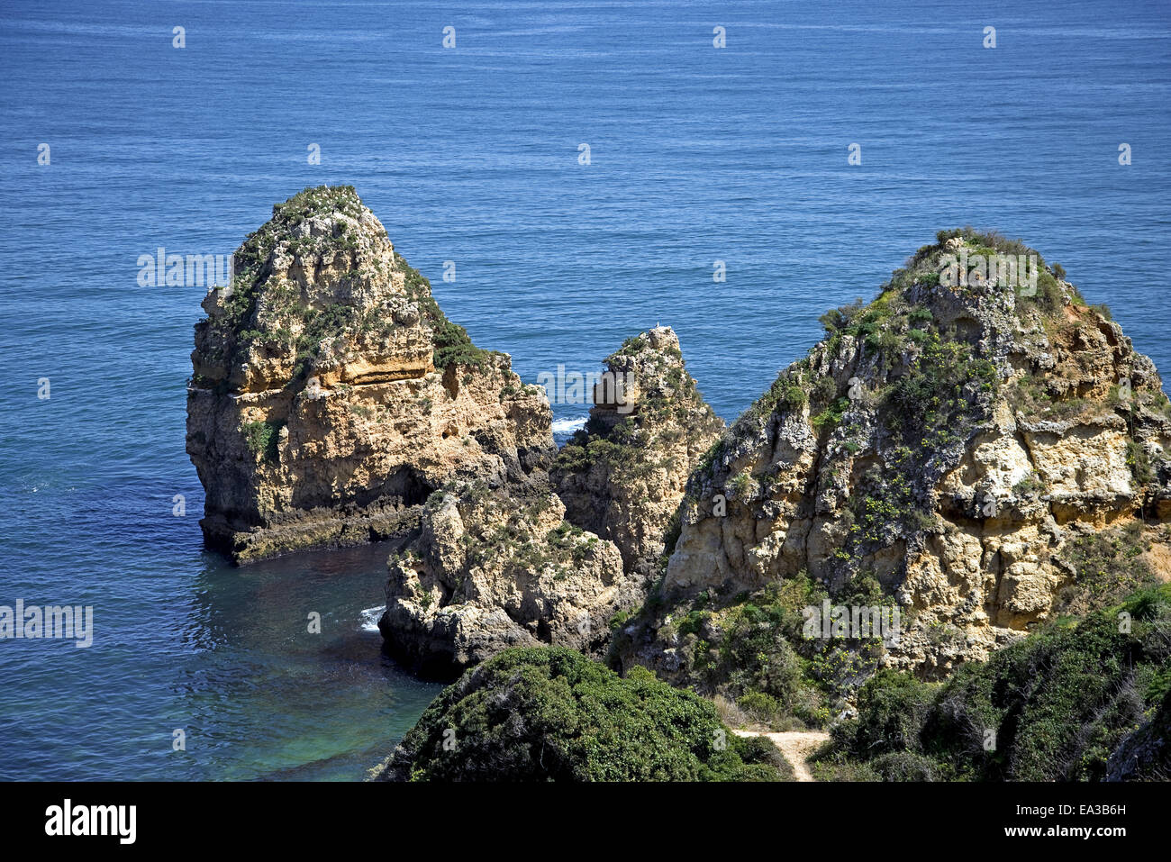 Cliffs at the Algarve coast of Portugal Stock Photo - Alamy