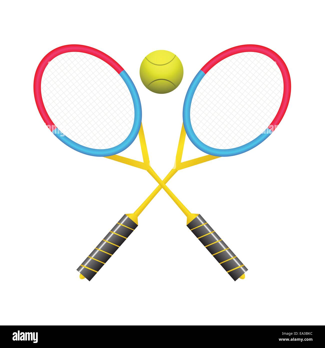 tennis rackets Stock Photo