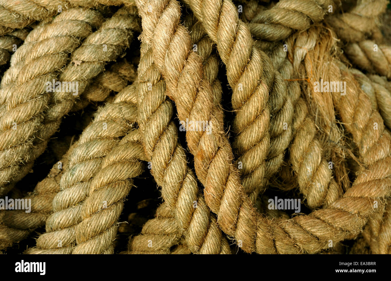 ROPE USED ON FISHING BOATS Stock Photo - Alamy